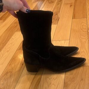 Bronx Black Suede Boots